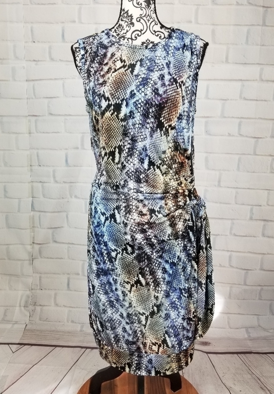 Mynt 1792 animal print stretch knit dress size 12w